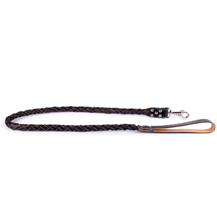Collar Поводок круглое плетение со вставкой внутри черный (ширина 25 мм длина 122 см) – интернет-магазин Ле’Муррр