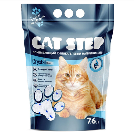 Cat Step Наполнитель для кошачьего туалета силикагелевый впитывающий – интернет-магазин Ле’Муррр