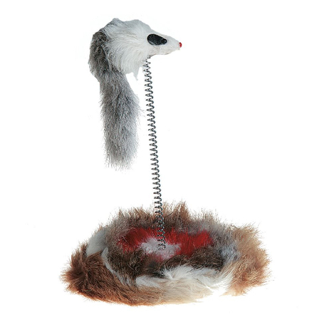 Flamingo Игрушка для кошек мышь на пружине – интернет-магазин Ле’Муррр