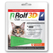 Rolf Club 3D Капли для кошек 8-15 кг от блох и клещей – интернет-магазин Ле’Муррр
